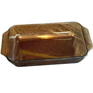 Vintage Fire King Anchor Hocking Brown 6.5" x‎ 10" Casserole Dish 1 1/2Qt #432